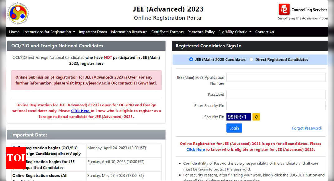 IIT Guwahati releases admit card for JEE Advanced examination today