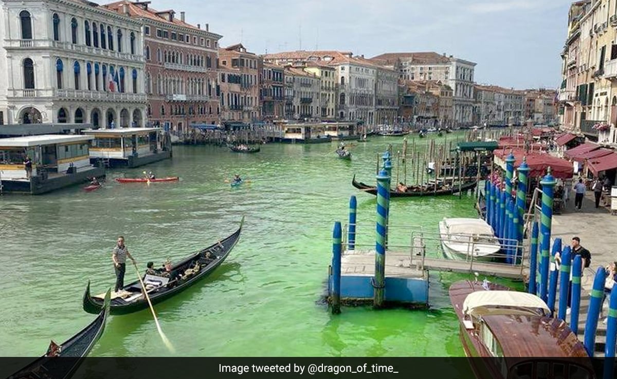 Venice Authorities Reveal Why Grand Canal Turned Fluorescent Green