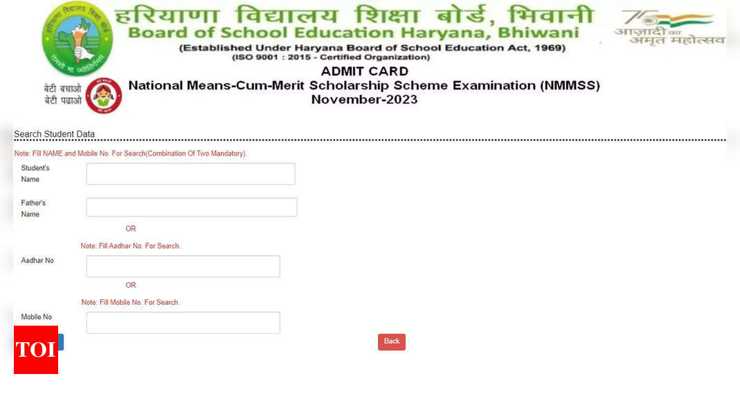 Haryana NMMS admit card released on scertharyana gov