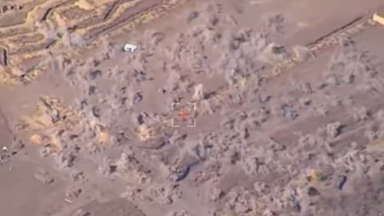 A Ukraine Drone Hovered Over Russian Troops