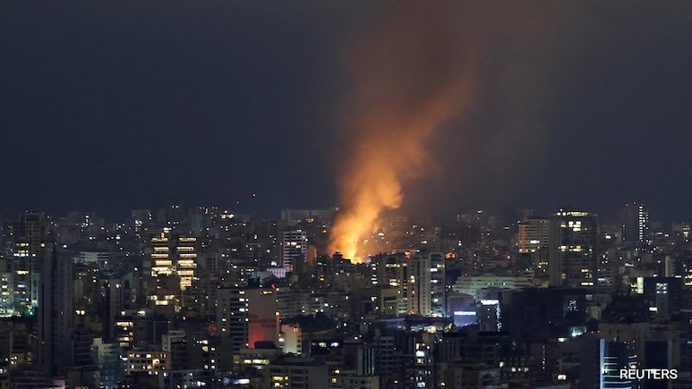 Israel Strikes Central Beirut, Killing , Hezbollah Figure Targeted