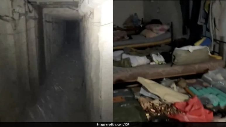 "Nothing Like We Saw In Gaza": Israel Shares Video Of Hezbollah Tunnel