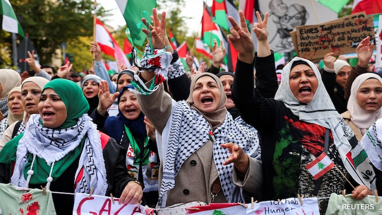Thousands March For Ceasefire Ahead Of Israel Hamas War Anniversary