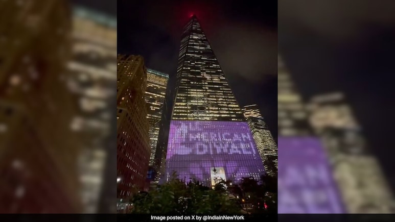US' Tallest Building, One World Trade Centre, Lights Up In Diwali Celebrations