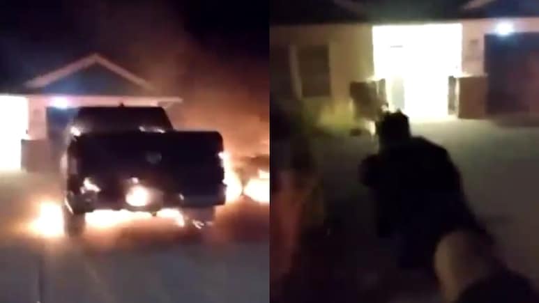 CCTV Shows Firing Outside Singer AP Dhillon’s House In Canada, Cars On Fire