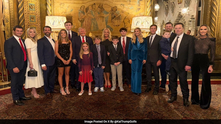 Elon Musk In Trump Family's Election Victory Photo