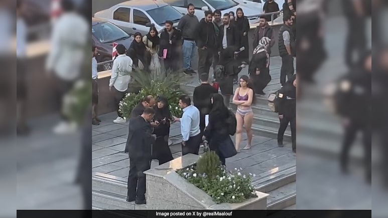 Iran Calls Woman Who Stripped In Public Is A "Troubled Individual"