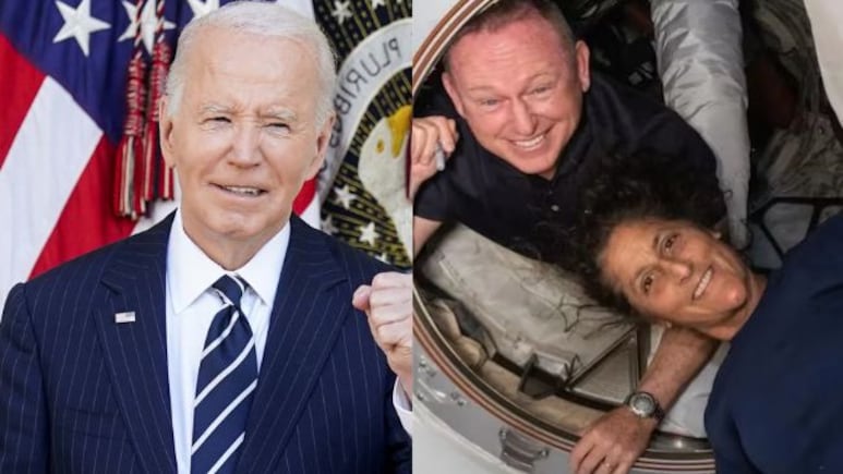 Joe Biden Jokes He May Go To Space Station To Rescue Sunita Williams