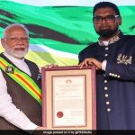 PM Modi Conferred With Guyana's Highest National Award 'The Order Of Excellence'