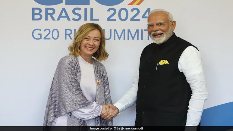 PM Modi Meets Italy's Giorgia Meloni In Brazil, Holds Bilateral Talks