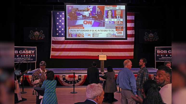 Trump Ahead Of Harris In Swing States That Hold The Key To Oval Office