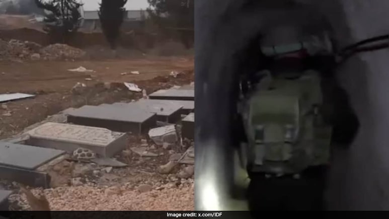 Video: Israel Finds Hezbollah Tunnel Under Cemetery, Stored Guns, Rockets