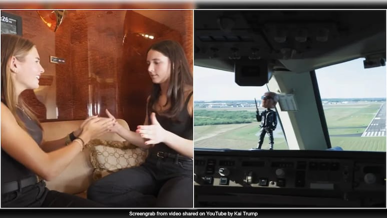 Video: Kai Trump Gives Grand Tour Of Grandpa Donald's Private Jet