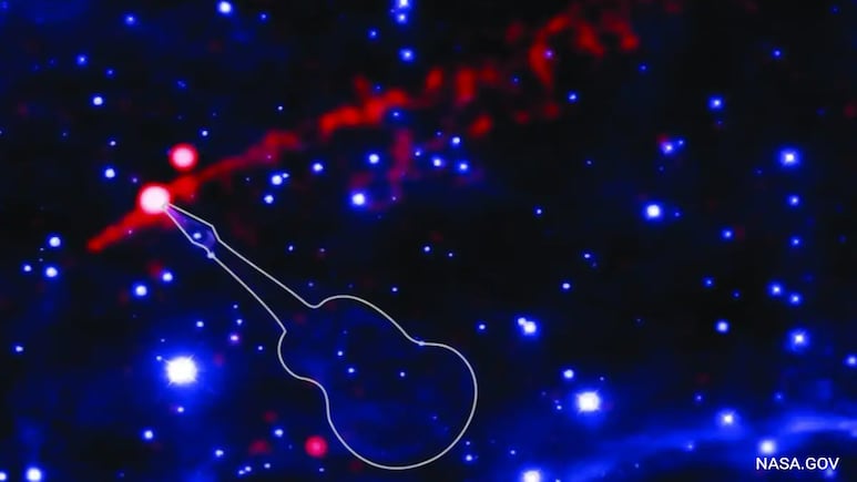 Watch: NASA Captures 'Flame Throwing Guitar' Nebula 'Rocking Out' In Space