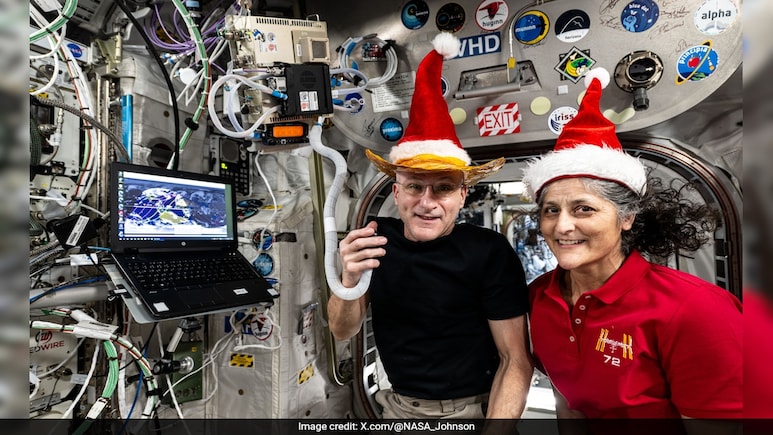"Another Day, Another Sleigh": Sunita Williams Turns Santa On Space Station