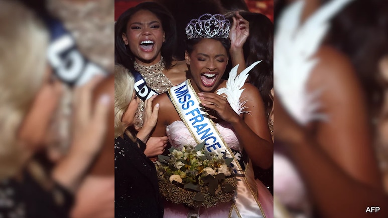 At , Flight Attendant Angelique Angarni Filopon Becomes Oldest Miss France