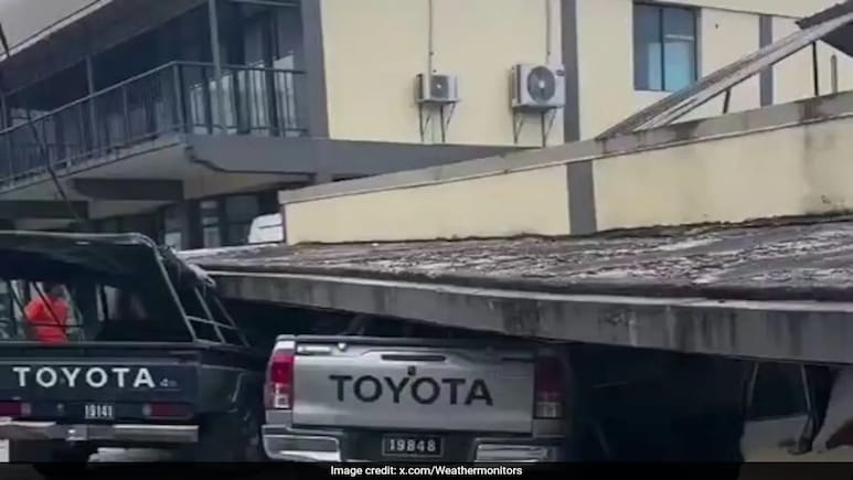 Buildings Damaged, Cars Crushed After