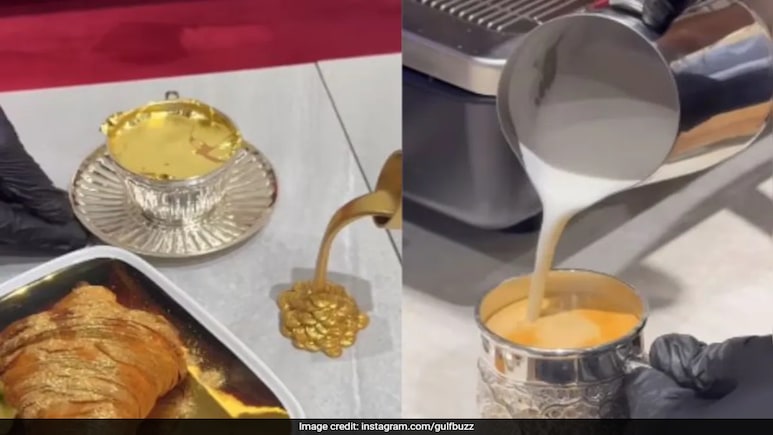 Dubai Cafe Sells 'Gold Karak' Tea For Rs Lakh, Sparks Debate Online