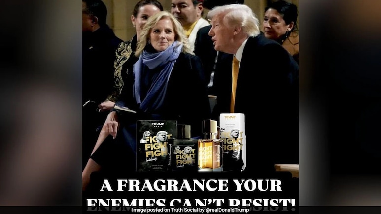 "Enemies Can't Resist": Trump Launches Perfume Using Pic With Jill Biden