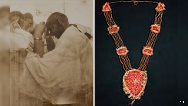 Historic Garland Worn By Gandhi ji At Dandi March Goes Unsold At UK Auction