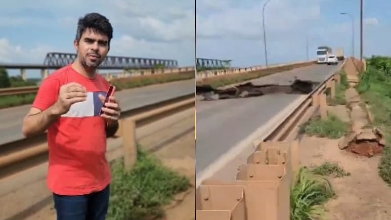 Horror Bridge Collapse Caught On Camera After Councilor Requests To Fix It