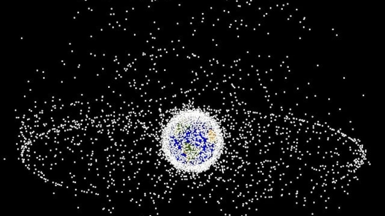 More Than , Satellites, Million Pieces Of Debris Jamming Earth Orbit