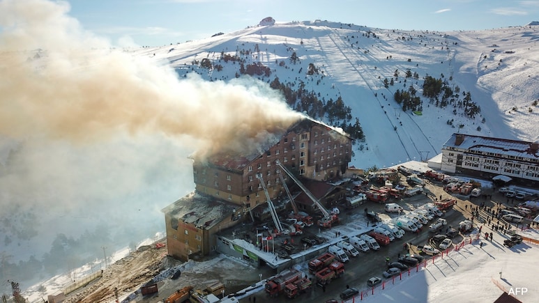 Killed, Injured As Fire Engulfs Hotel At Turkey Ski Resort