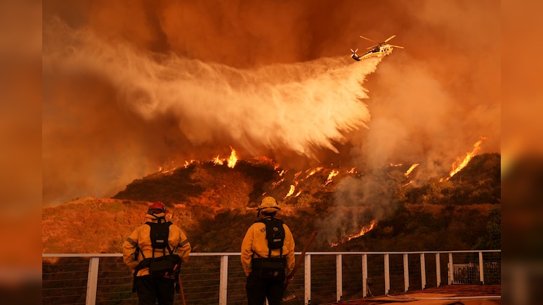 "Dangerous" Winds Threaten To Spread Los Angeles Wildfires: Officials