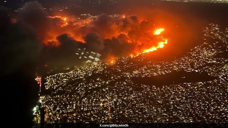Palisades Fire: Fierce Winds Devastate , Acres In Los Angeles