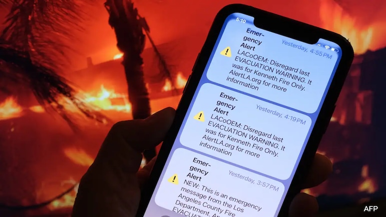 Panic In Los Angeles As Millions Get False Emergency Alerts Amid Wildfires