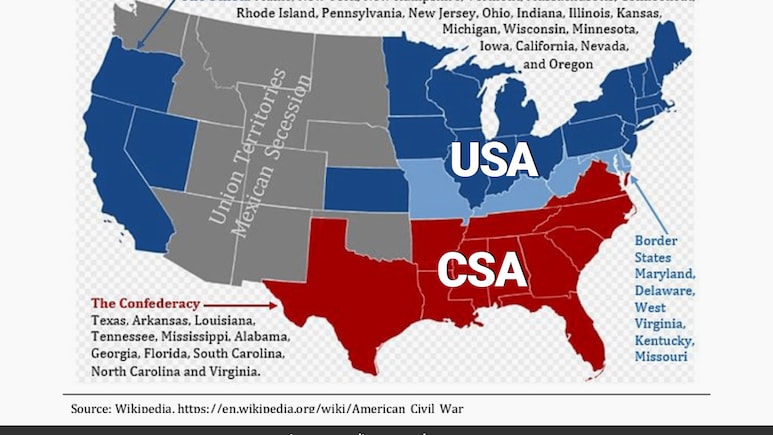 When The United States Broke Into Countries, Had Presidents, Flags
