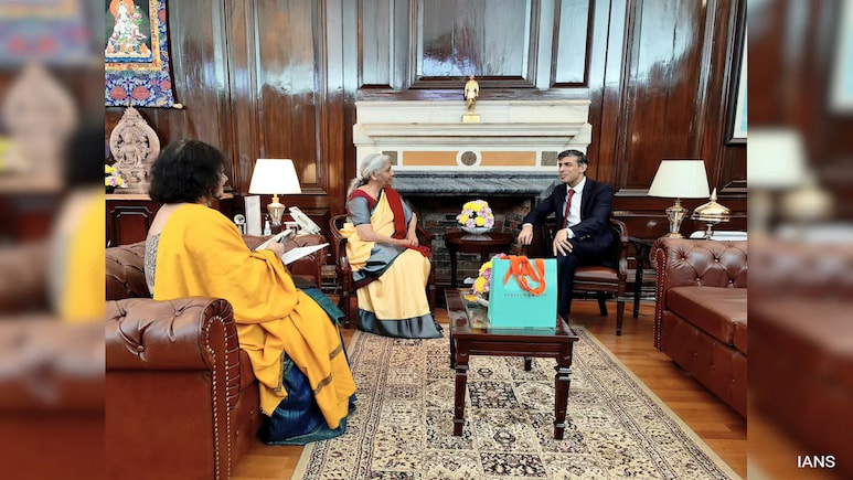 Nirmala Sitharaman Meets Former UK PM Rishi Sunak In Delhi