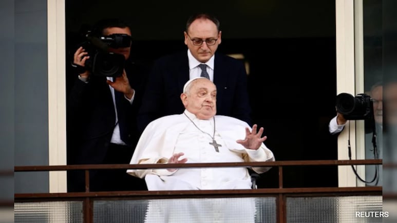 Pope Makes First Public Appearance In Weeks, Ahead Of Leaving Hospital