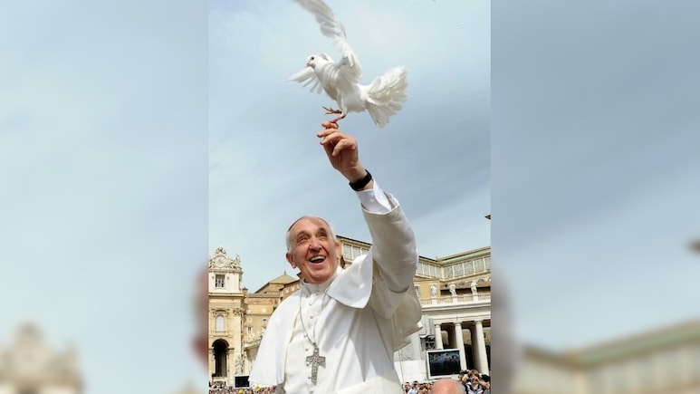 Rahul Gandhi Pays Tribute To Pope, Shares Photo Of Pontiff Releasing Dove