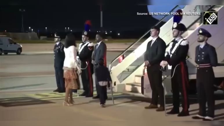 Video: Swinging Fake Swords, JD Vance's Children Board Plane To Delhi