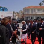 In Cyprus, A Surprise Greeting For PM Modi, Local Official Touches His Feet