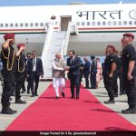 PM Modi Arrives In Cyprus, President At Airport To Receive Him