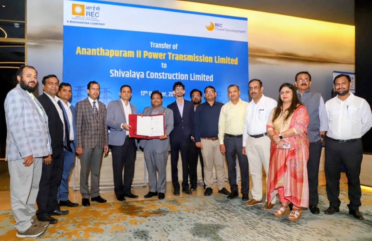 RECPDCL Hands Over Ananthapuram II Power Transmission Limited
