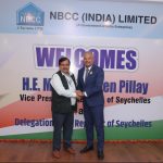 Vice President of the Republic of Seychelles H E Mr Sebastien Pillay Visits NBCC Headquarters