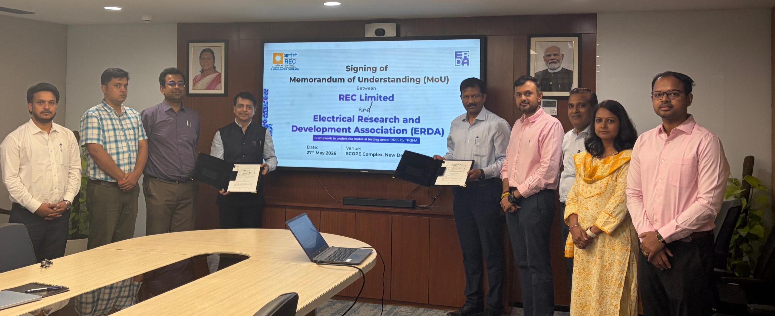REC Limited signs MoU with ERDA to strengthen Quality Assurance under RDSS