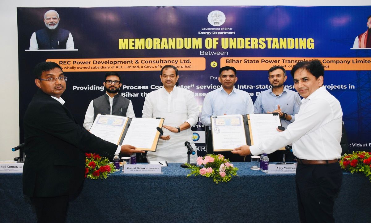 RECPDCL and BSPTCL Sign MoU to Revolutionize Bihar’s Power Transmission Infrastructure