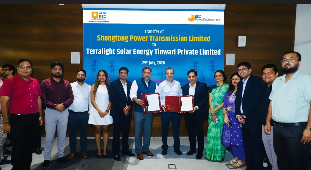 RECPDCL Hands Over Bhadla Ramgarh Power Transmission limited to Power Grid Corporation of India Limited and Shongtong Power Transmission Limited to Terralight Solar Energy Tinwari