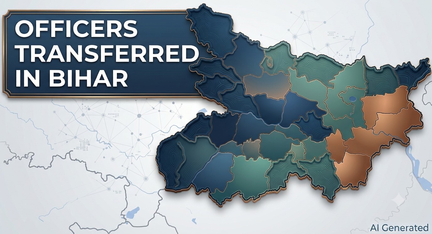 Strategic Governance Shake-Up: Bihar reassigns 17 Senior Bureaucrats, appoints new District Collectors across 5 Regions